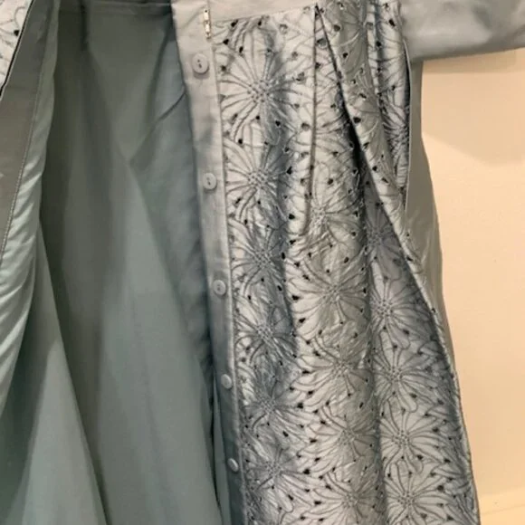 Rickie Freeman for Teri Jon Size 8 Dusty Blue Cocktail Dress - Picture 14 of 14